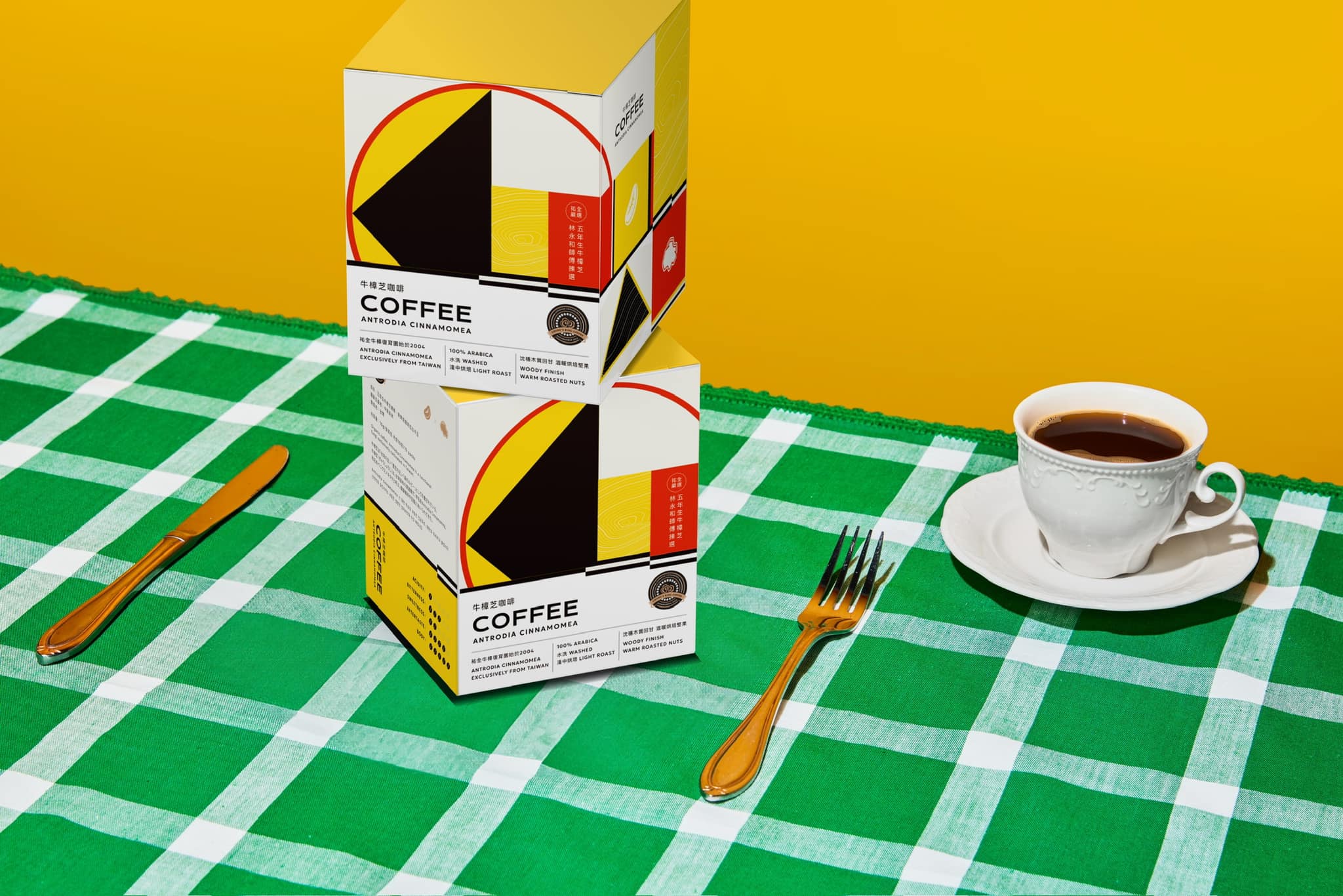 祐全生技 牛樟芝咖啡包裝設計